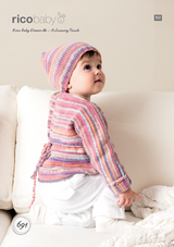 Wrap Over Cardigan & Hat in Rico Baby Dream DK (691) - PDF