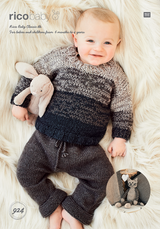 Babies Sweater & Toy in Rico Baby Classic DK (924) - PDF