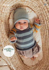 Sweater, Jacket & Hat in Rico Baby Dream DK Uni (974) - PDF