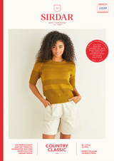 Lace Panelled Top in Sirdar Country Classic 4 Ply (10239) - PDF