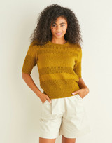 Lace Panelled Top in Sirdar Country Classic 4 Ply (10239) - PDF