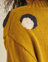 Leopard Print V Neck Sweater in Sirdar Country Classic 4 Ply (10240) - PDF
