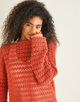 Boat Neck Crochet Tunic in Sirdar Country Classic 4 Ply (10244) - CROCHET - PDF