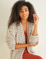 Peacock Stitch Crochet Cardigan in Sirdar Country Classic 4 Ply (10245) - PDF