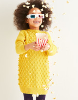 Kids Popcorn Stitch Dress in Sirdar Snuggly Replay DK (2552) - PDF