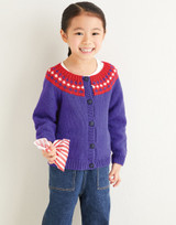 Kids Fairisle Star Cardigan in Sirdar Snuggly Replay DK (2553) - PDF