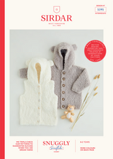 Hooded Gilet & Jacket in Sirdar Snuggly Snowflake Chunky (5395) - PDF