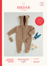 Teddy Bear Romper in Sirdar Snuggly Snowflake Chunky (5400) - PDF