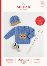 Teddy Bear Sweater & Hat in Sirdar Snuggly Snowflake Chunky (5401) - PDF