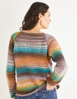 Women's Crew Neck Raglan Sweater in Sirdar Jewelspun Aran (10140) - PDF