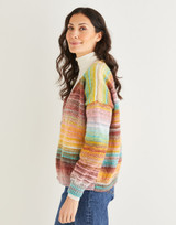 V-Neck Cardigan in Sirdar Jewelspun Aran (10145) - PDF