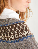 Women's Fairisle Yoke Sweater in Sirdar Haworth Tweed DK (10154) - PDF