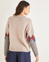 Women's Intarsia Argyll Sweater in Sirdar Haworth Tweed DK (10155) - PDF