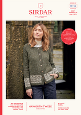 Women's Yorkshire Fairisle Cardigan in Sirdar Haworth Tweed DK (10156) - PDF