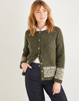 Women's Yorkshire Fairisle Cardigan in Sirdar Haworth Tweed DK (10156) - PDF