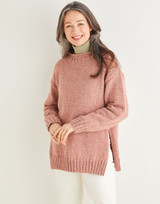 Women's Split Seam Sweater in Sirdar Saltaire Aran (10177) - PDF