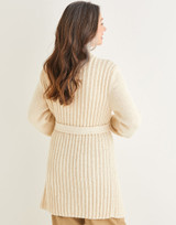 Women's Longline Cardigan in Sirdar Saltaire Aran (10180) - PDF