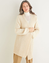 Women's Longline Cardigan in Sirdar Saltaire Aran (10180) - PDF