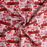 Draped View of Trucks of Love - 100% Cotton