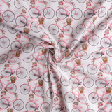 Flower Bicycles - 100% Cotton