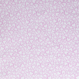 Doodle Hearts: Pink on White - 100% Cotton