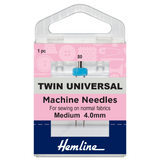 Sewing Machine Needles (80/12) - Twin Universal