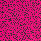 100% Viscose Hot Pink Spot - Per ½ Metre