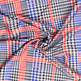 Mod Houndstooth Polyester Plaid - Per ½ Metre