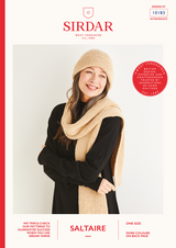 Women's Hat & Scarf in Sirdar Saltaire Aran (10183) - PDF