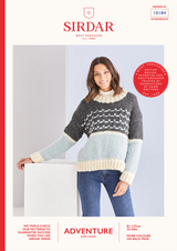 Crew Neck Sweater in Sirdar Adventure Super Chunky (10184) - PDF