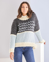 Crew Neck Sweater in Sirdar Adventure Super Chunky (10184) - PDF