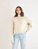 Textured Panel Sweater in Sirdar Adventure Super Chunky (10188) - PDF