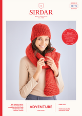 Hat & Scarf in Sirdar Adventure Super Chunky (10195) - PDF