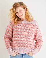 Lace Chevron Sweater in Sirdar Country Classic DK (10196) - PDF