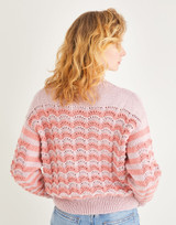 Lace Chevron Sweater in Sirdar Country Classic DK (10196) - PDF