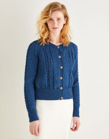 Lace Textured Cardigan in Sirdar Country Classic DK (10199) - PDF