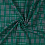 Brushed Cotton Emerald Green Tartan - Per ½ Metre