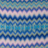 Pastel Soundwave Abstract Stripe Micro-Pleated Polyester - Per ¼ Metre