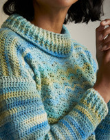 Wildflower Roll Neck in Sirdar Jewelspun Dress Aran (10726) - CROCHET - PDF