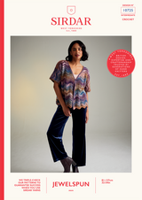 Moonlit Bloom Cardigan in Sirdar Jewelspun Aran (10725) - CROCHET - PDF