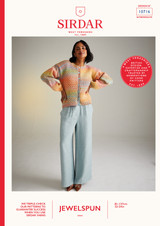 Twilight Trellis Cardigan in Sirdar Jewelspun Aran (10716) - PDF