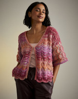 Hot House Flowers Cardigan in Sirdar Jewelspun Aran (10715) - PDF