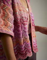 Hot House Flowers Cardigan in Sirdar Jewelspun Aran (10715) - PDF