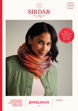 Sunset Stroll Snood in Sirdar Jewelspun Aran (10729) - PDF