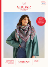 Sea Shells Shawl in Sirdar Jewelspun w/Wool Chunky (10711) - PDF