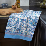 Cotton Tea Towel - India Blue
