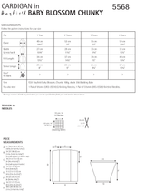 Daisy Chain Cardigan in Hayfield Baby Blossom Chunky (5568) - PDF