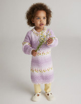 Flower Power Dress in Hayfield Baby Blossom Chunky (5569) - PDF