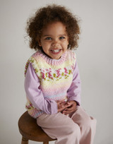 Petal Sweater Vest in Hayfield Baby Blossom Chunky (5571) - PDF