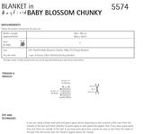 Little Buds Blanket in Hayfield Baby Blossom Chunky (5574) - PDF